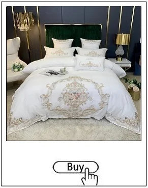 New Luxury Black Gold Yarn-dyed Jacquard Egyptian Cotton Bedding