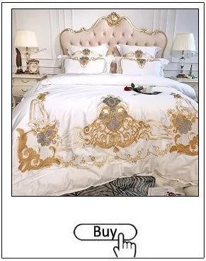 New Luxury Black Gold Yarn-dyed Jacquard Egyptian Cotton Bedding