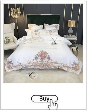 New Luxury Black Gold Yarn-dyed Jacquard Egyptian Cotton Bedding