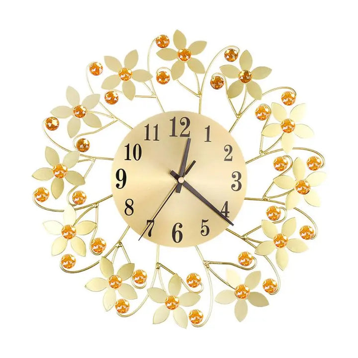 35cm European 3D Large Wall Clock Flower