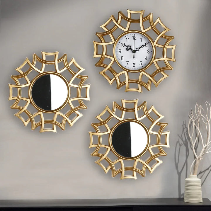 Best Sellers 3 Pcs European Elegant Decorative Clocks