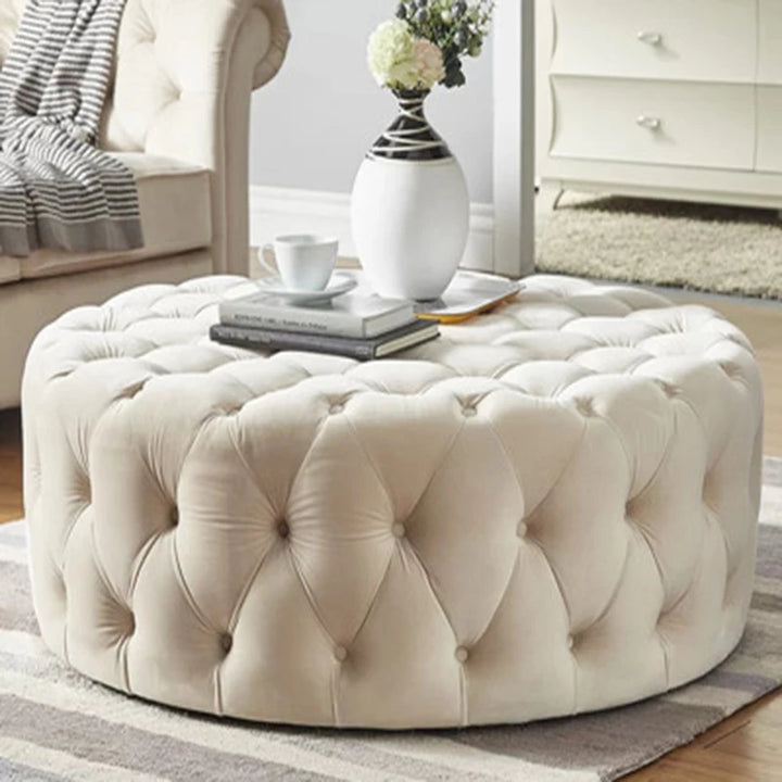 Luxury. Relaxing, Velvet, Giant, Low Stool